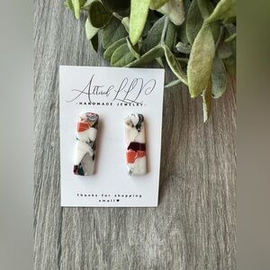 #122 Artful Handmade Multicolor Earrings